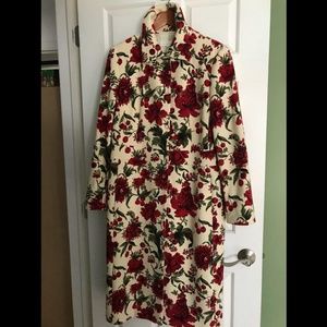 Escada Floral Print Coat